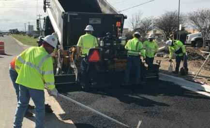 Paving work by Texas Materials
