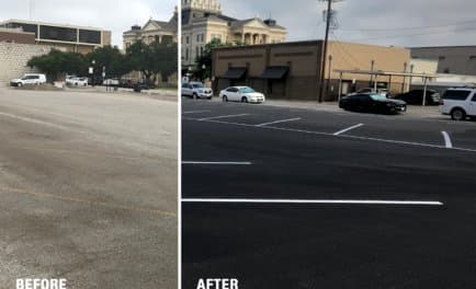 Paving work by Texas Materials