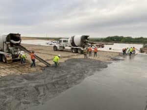 Paving work by Universal Striping