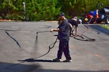 Paving work by Welch Asphalt Sealcoating and Striping