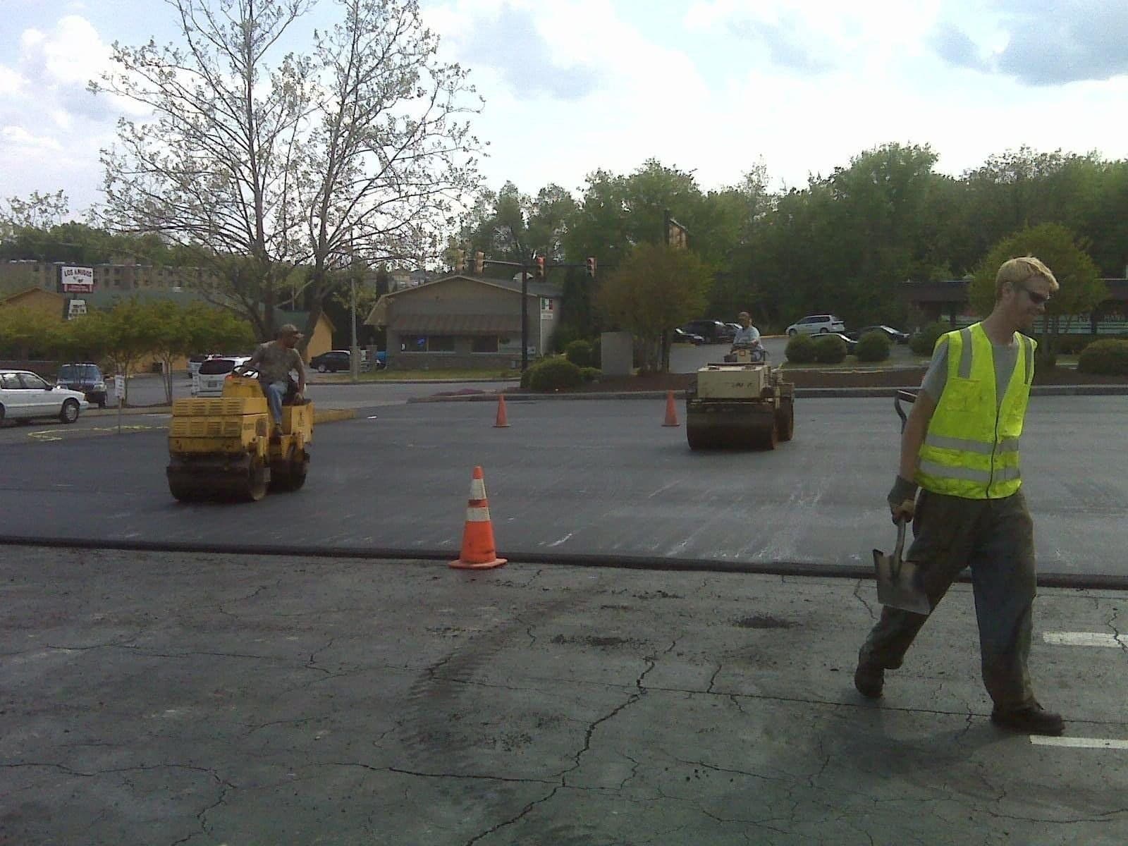 Paving work by Weston Paving Company