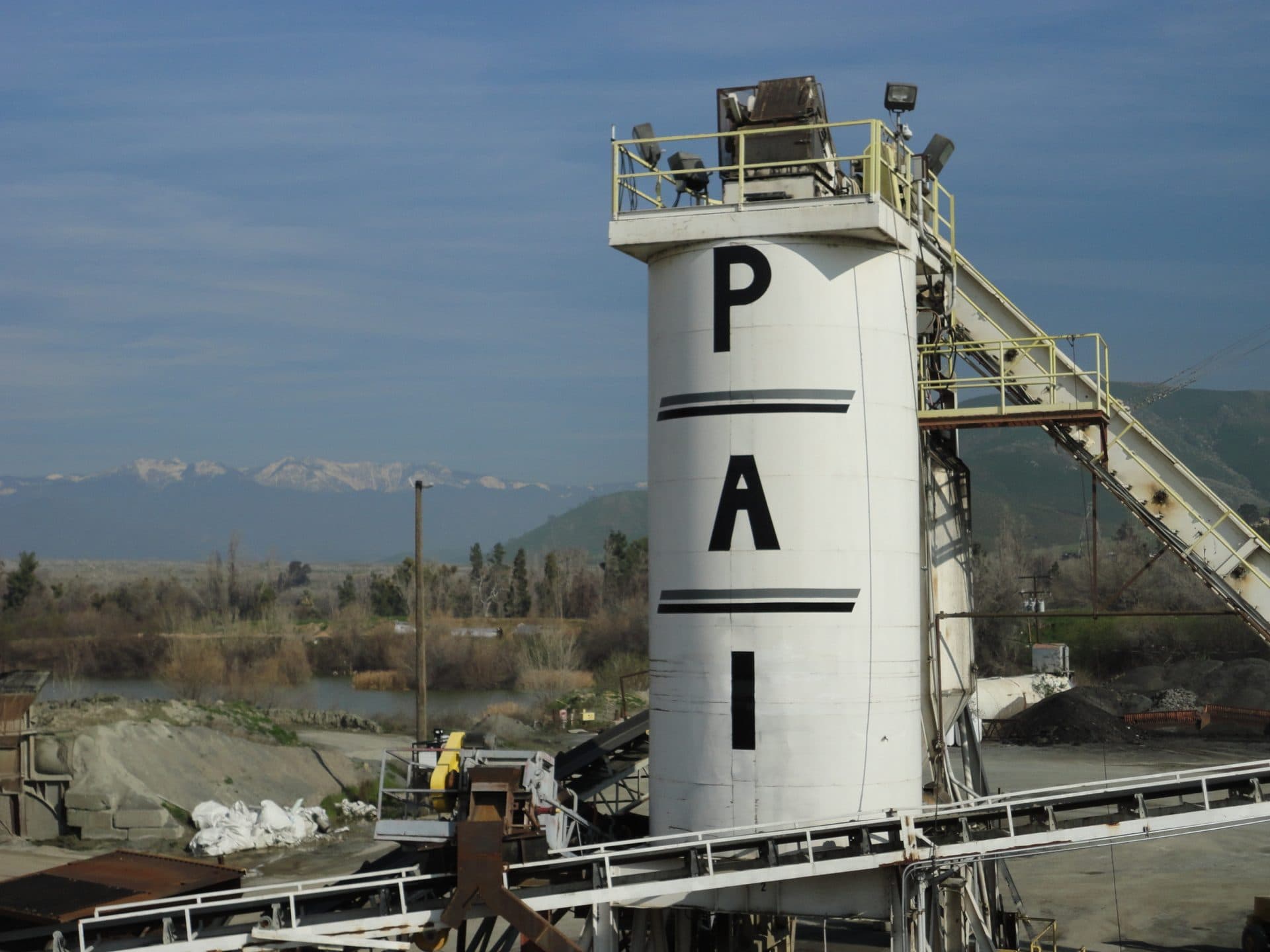 Aerial view of Porterville Asphalt Inc in Porterville, CA
